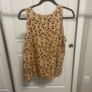 Leopard print tank top